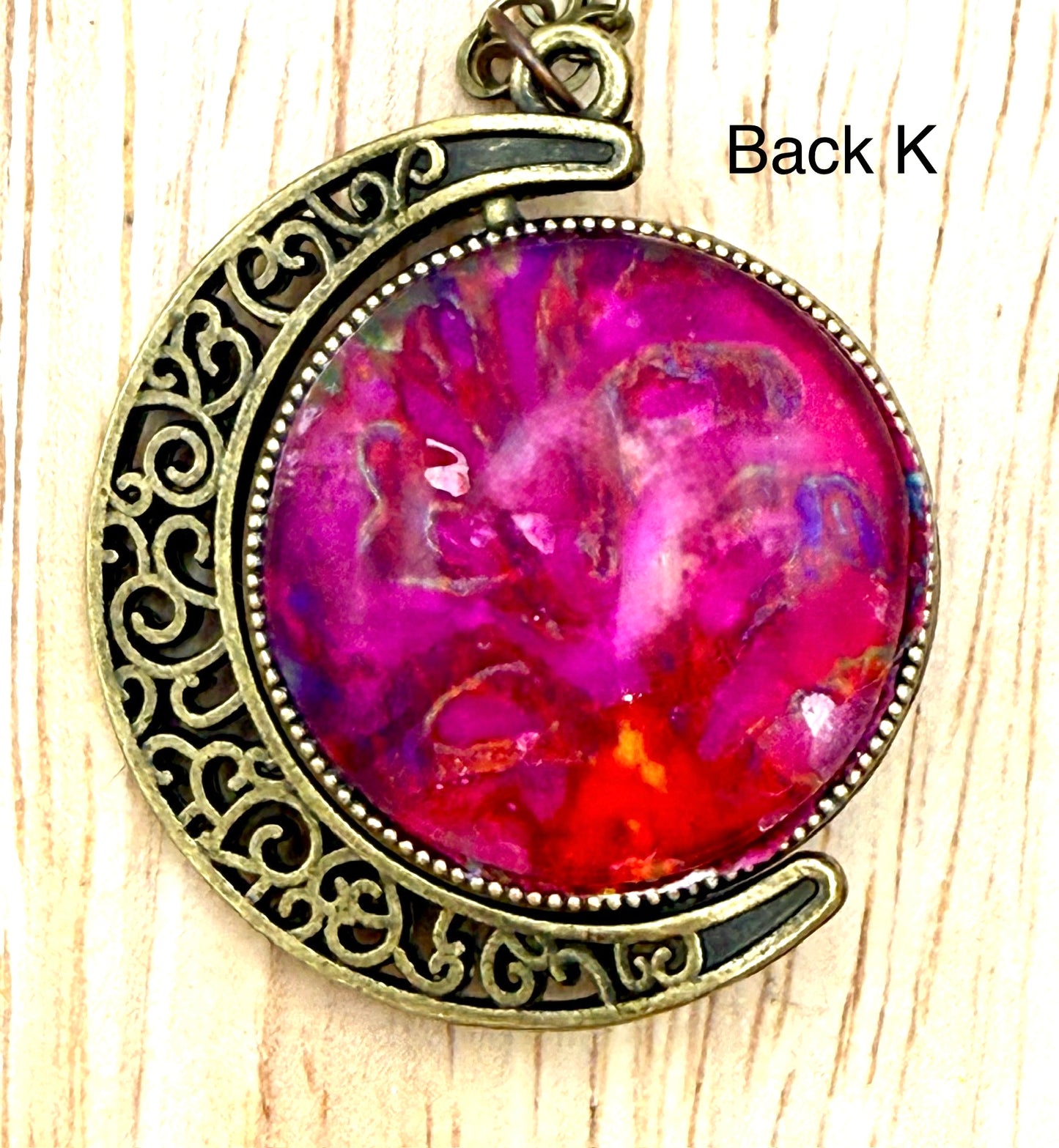 Luminous Double Sided Moondrop Pendant