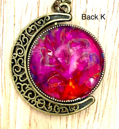 Luminous Double Sided Moondrop Pendant