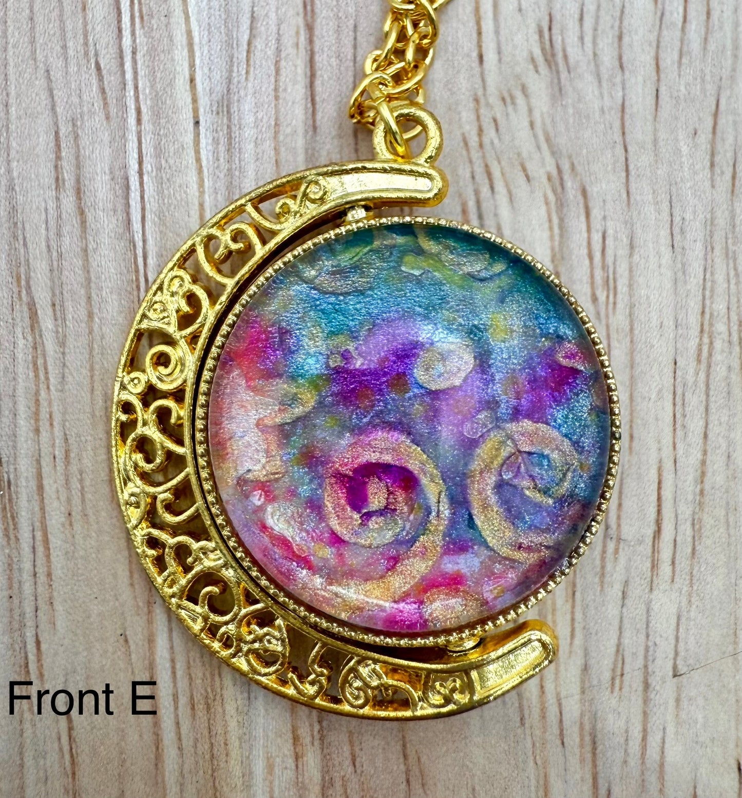 Luminous Double Sided Moondrop Pendant