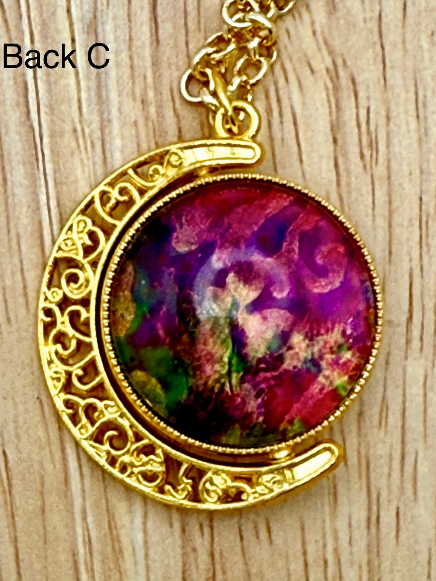 Luminous Double Sided Moondrop Pendant