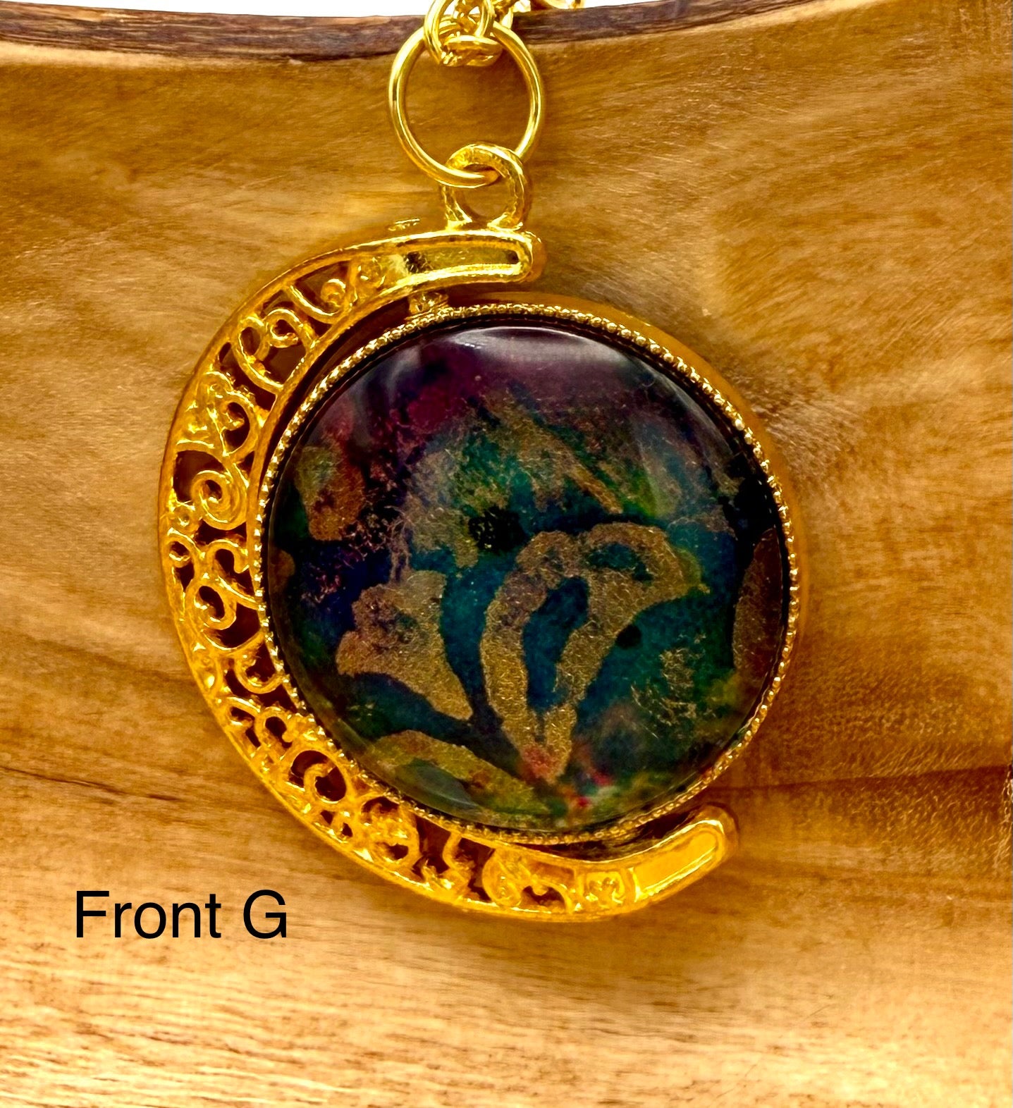 Luminous Double Sided Moondrop Pendant