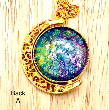 Luminous Double Sided Moondrop Pendant