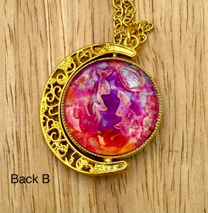 Luminous Double Sided Moondrop Pendant