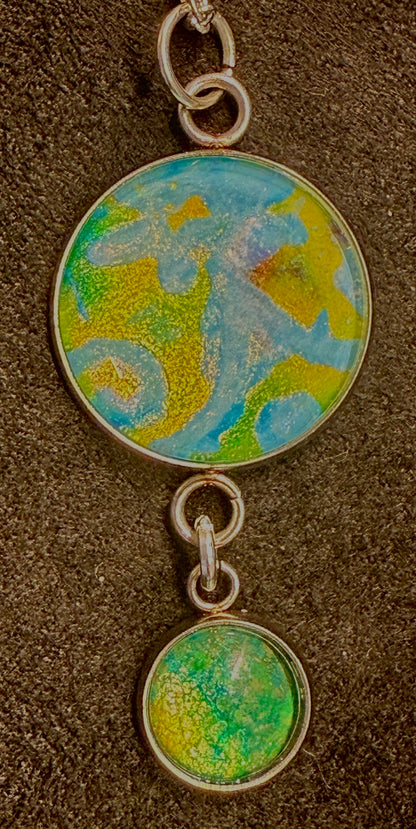 Color Splash Double Drop Pendant