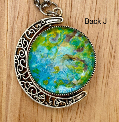 Luminous Double Sided Moondrop Pendant