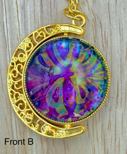 Luminous Double Sided Moondrop Pendant