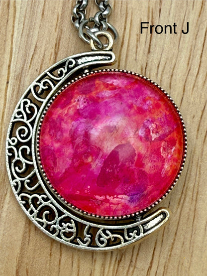 Luminous Double Sided Moondrop Pendant