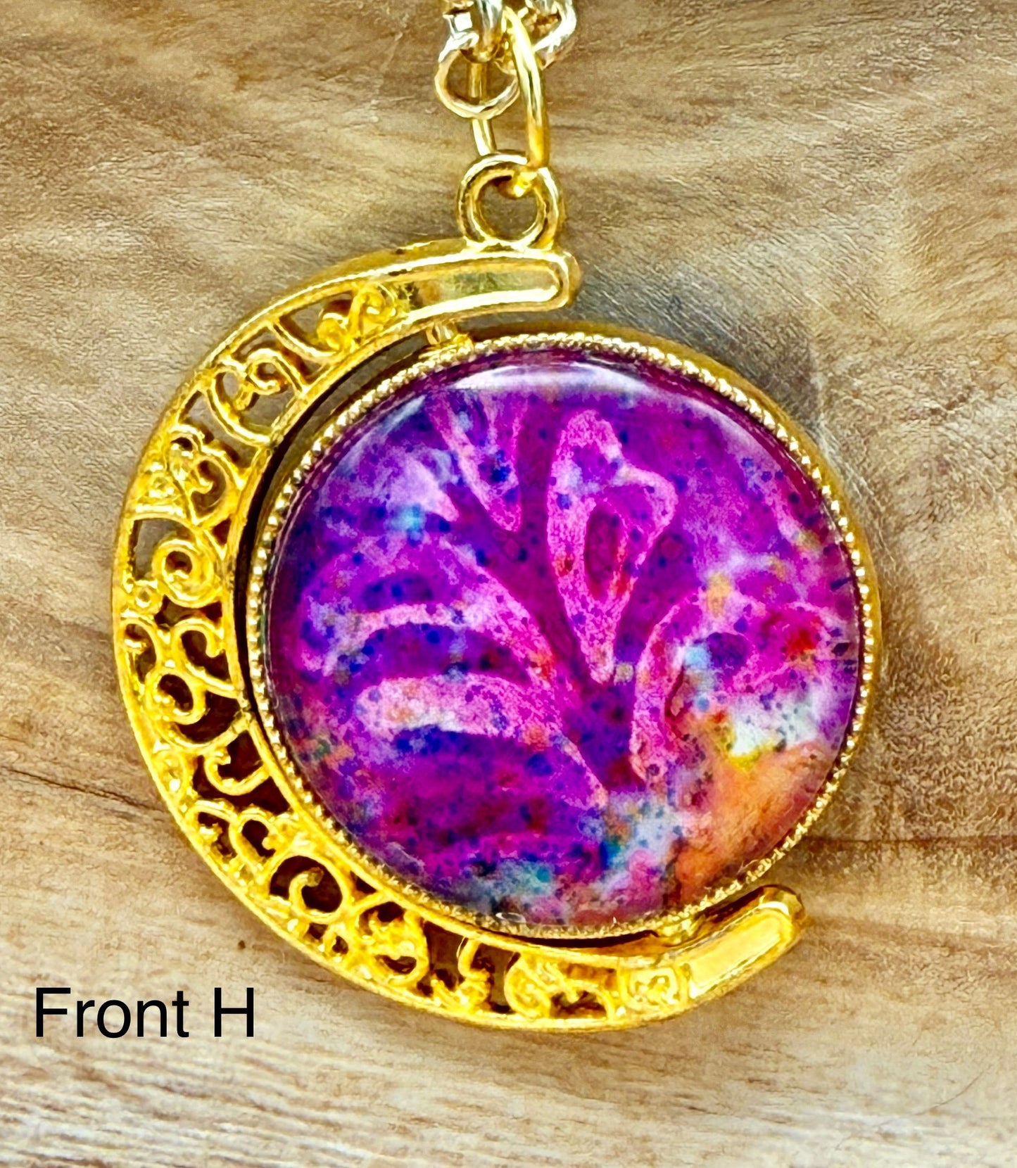 Luminous Double Sided Moondrop Pendant