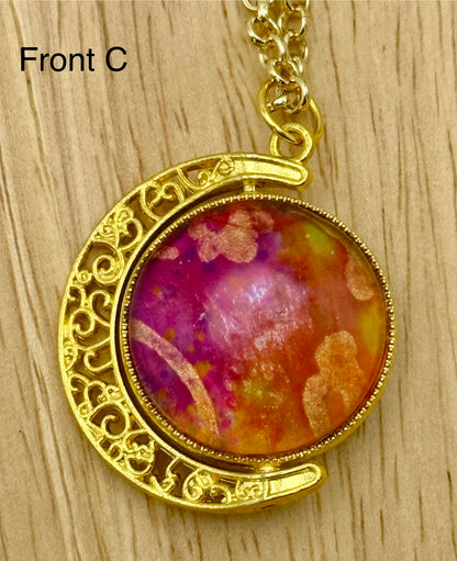 Luminous Double Sided Moondrop Pendant