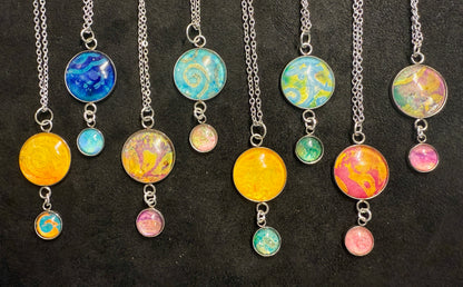 Color Splash Double Drop Pendant