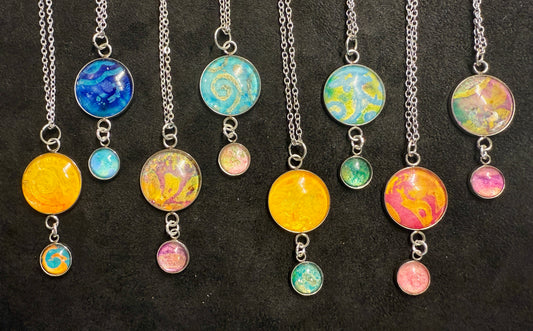 Color Splash Double Drop Pendant