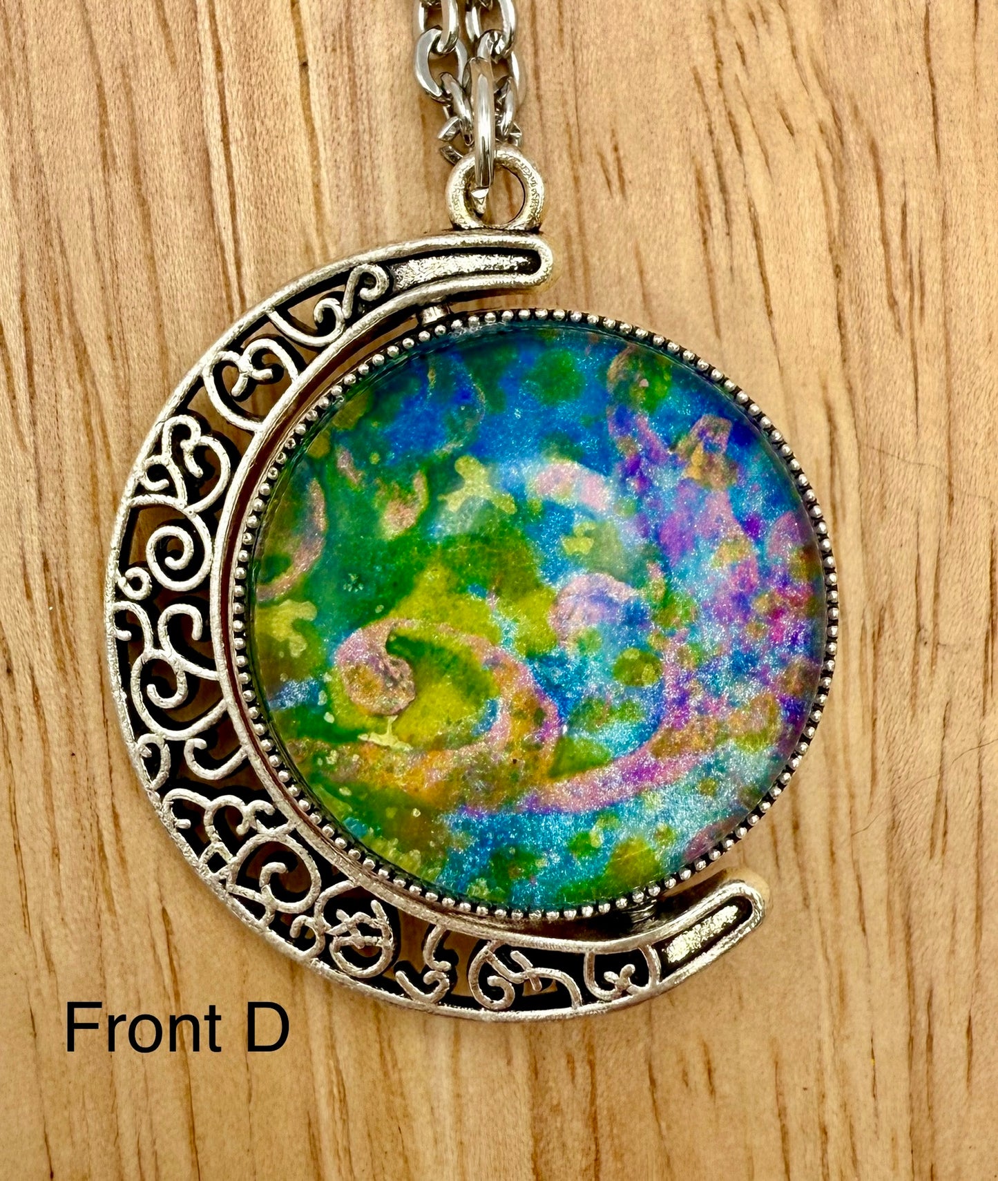 Luminous Double Sided Moondrop Pendant