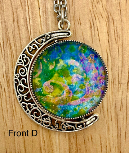 Luminous Double Sided Moondrop Pendant