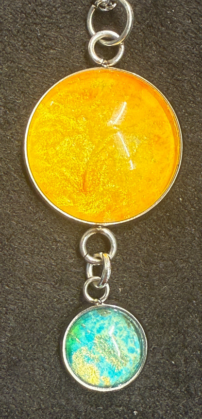Color Splash Double Drop Pendant