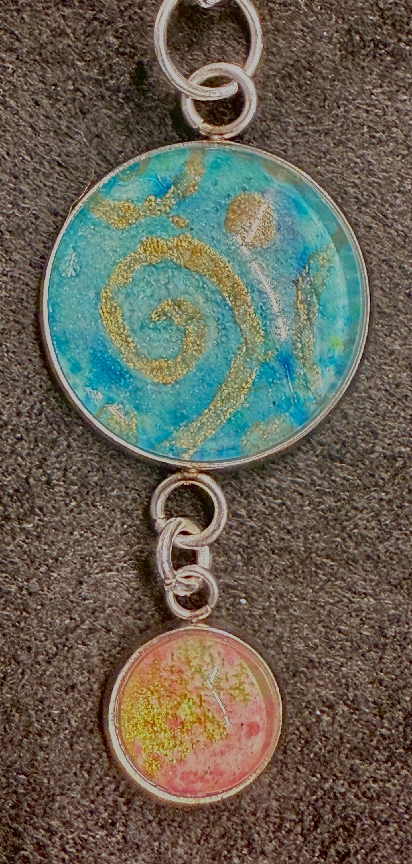 Color Splash Double Drop Pendant