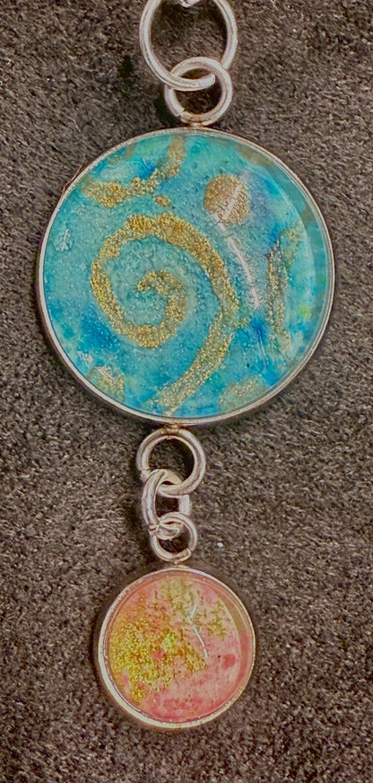 Color Splash Double Drop Pendant