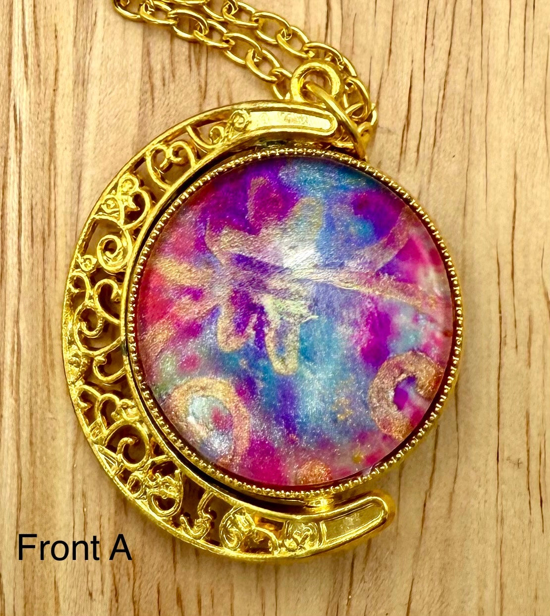 Luminous Double Sided Moondrop Pendant